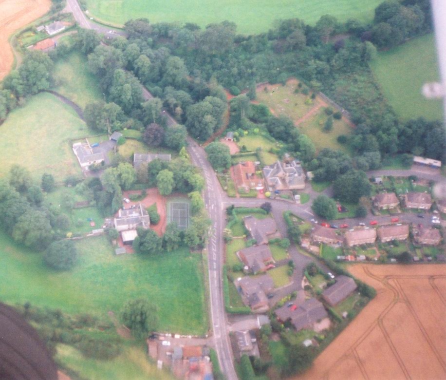 Ecclesmachan from the air
Picture courtesy of Mr B Farish.