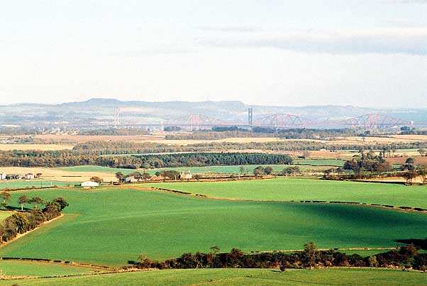 View north-east from Binny Craig.