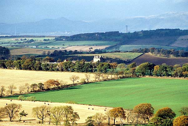 View north-west from Binny Craig.