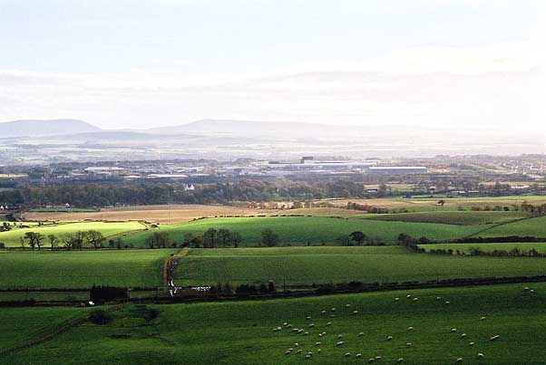 View south from Binny Craig.