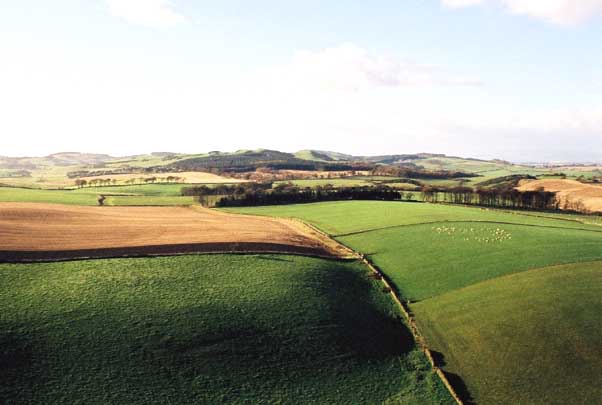 View west from Binny Craig.